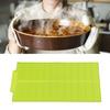 Dish Drying Mat 16.9x13.0in Food Grade Silicone Flexible   Collapsible Multi Purpose Easy To Clean Kitchen Sink Mats(Green )