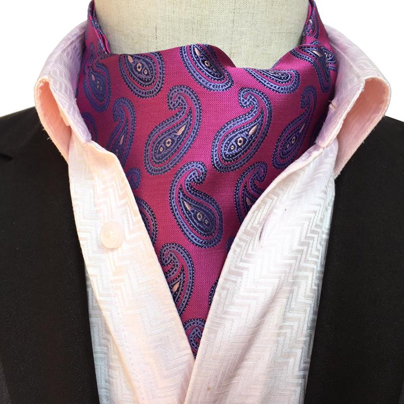 Tie Polyester Jacquard Men'S Trendy Scarf, Men'S Fashion Scarf