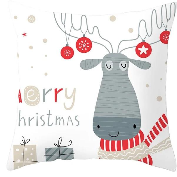 Santa Claus Socks, Elk Sheep, Christmas Tree Christmas, Christmas Decoration Pillow Sleeve Bedroom Sofa Restaurant Pillow Cover