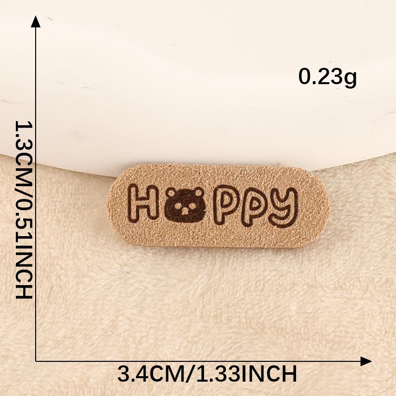Printed Trademark Clothing Accessories DIY Patch Shoes and Hats Luggage Accessories English Letters Leather Label Cloth Label Cloth Sticker