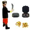 Formemory Pirate Cosplay Costume for Caribbean Pirate Halloween Costume Pirates of the Caribbean Party Halloween Costume Kids, Set, (XL)