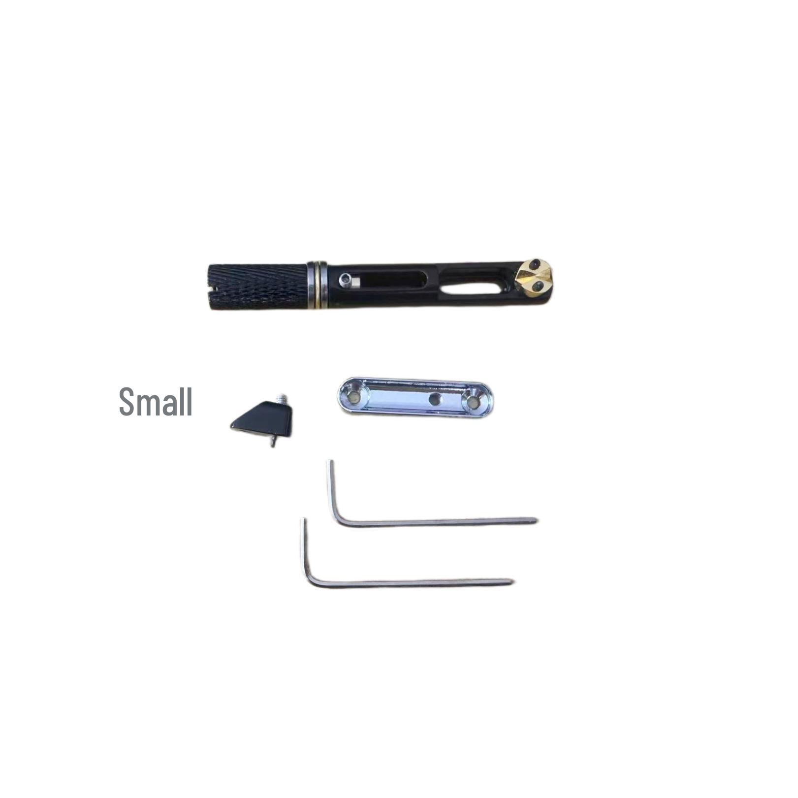 

Guitar Accessories: Black Single Bridge with Silver Center Nut