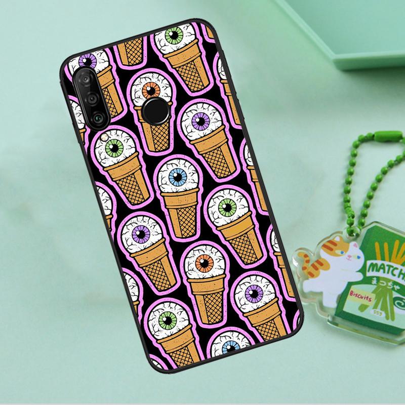 Crazy Eyeball Pattern For Huawei Nova 10 9 SE 5T 12s 12i 11i Y91 Y90 Y60 Y70 Y72 Y61 P20 P40 P30 Lite P60 Pro Case