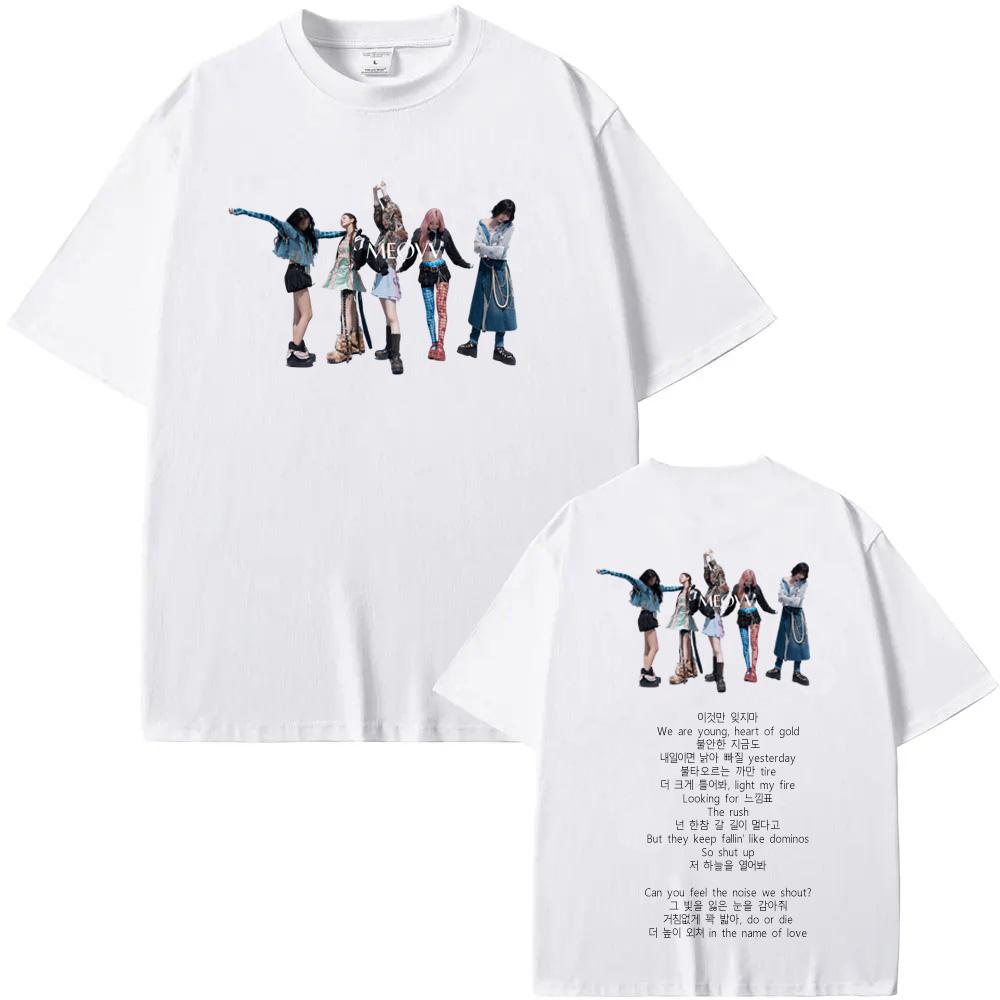 2026 SpringSummer MEOVVDROP Funko Aesthetic Highquality Printed Casual Retro Tshirt Ropa Mujer Oneck Tshirt