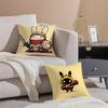 Cute Rabbit Dresses In Different Cushion Cover Throw Pillow Cover Hidden Button Durable Polyester Chair Cushion