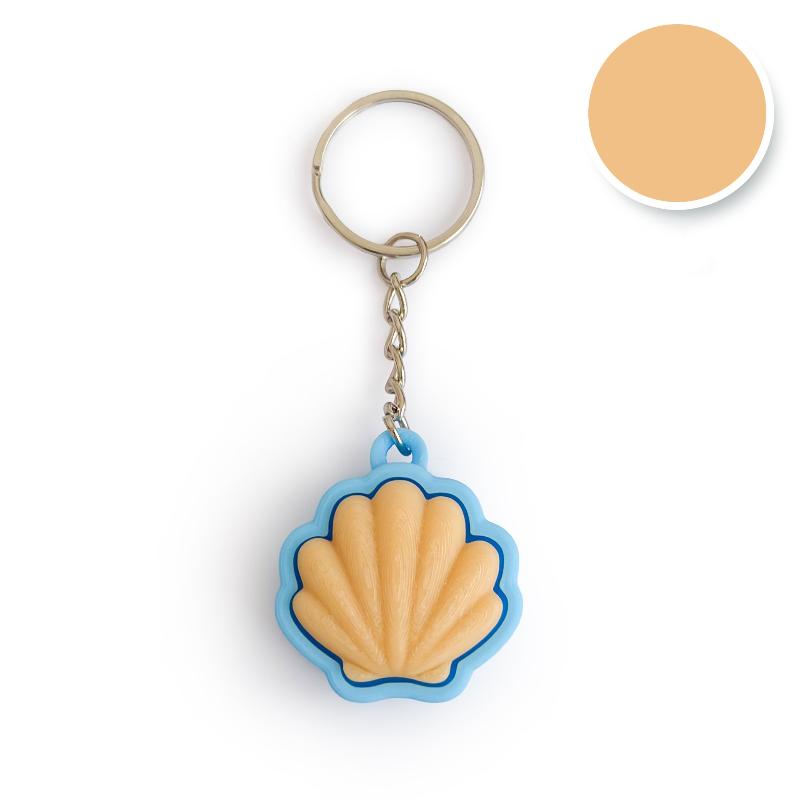 Cute Animal Turtle Clicker Keychain Mini Clicker Mechanism 3D Printed Keychain Shell Crab Plastic Button Clicker Keyring A3