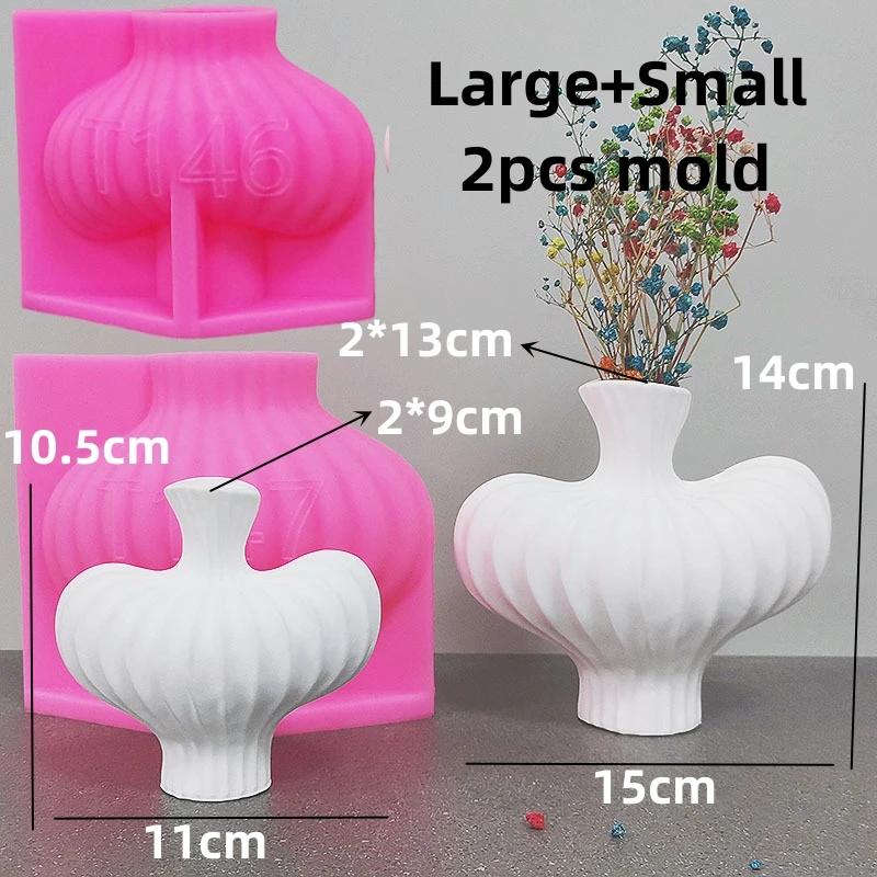 Hollow heart flower vase resin silicone mold heart-shaped vase concrete mould Valentine's Day gift Love flower pot gypsum molds