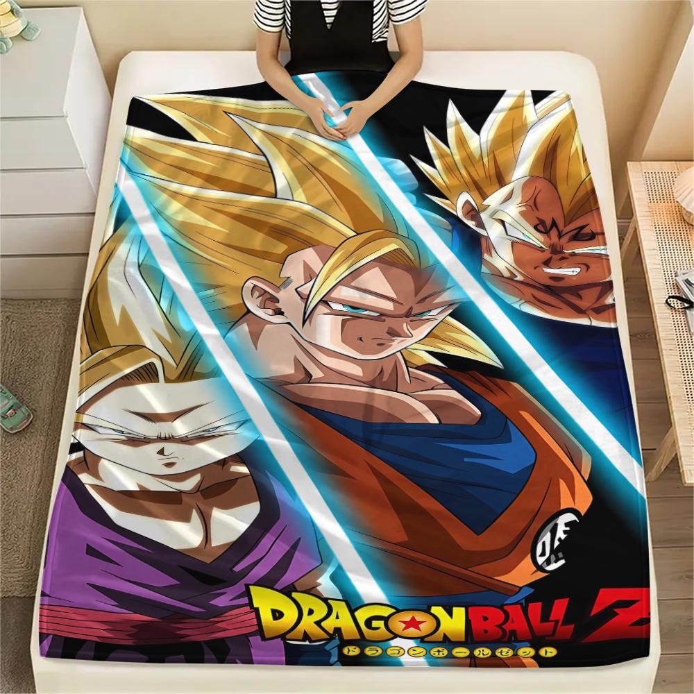Dragon Ball characters Print Flannel Blanket,High quality Comfortable for All Seasons,Home Decor,Warmth and Comfort,Perfect for Christmas Gifts