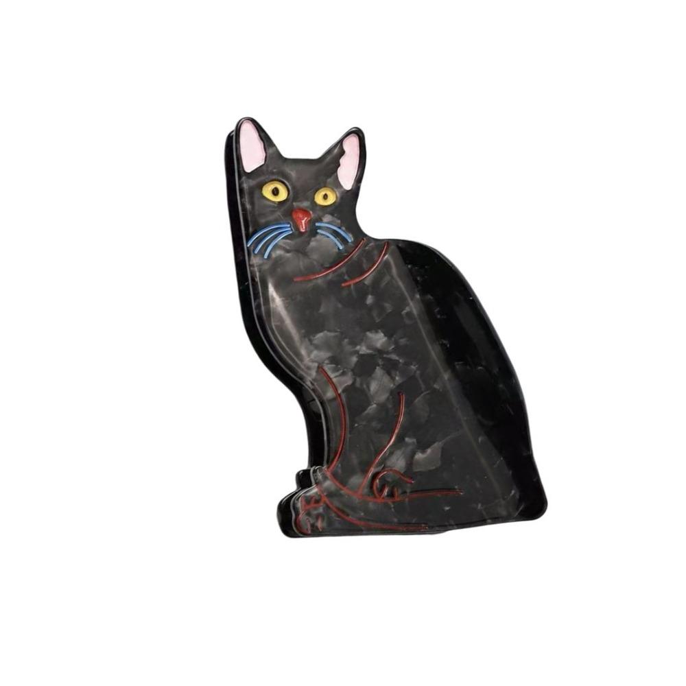 Cartoon Cat Hair Claw Clip Acetate Material Hair Barrettes Acetate Hair Clips Hair Accessories