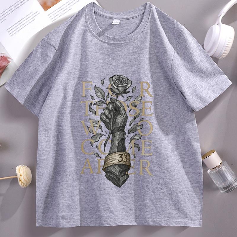 Expedition 33 Tshirt Unisex Women Casual for Those Who Come After Vintage Tshirt Casual Cotton Short Sleeve Round Neck Tees