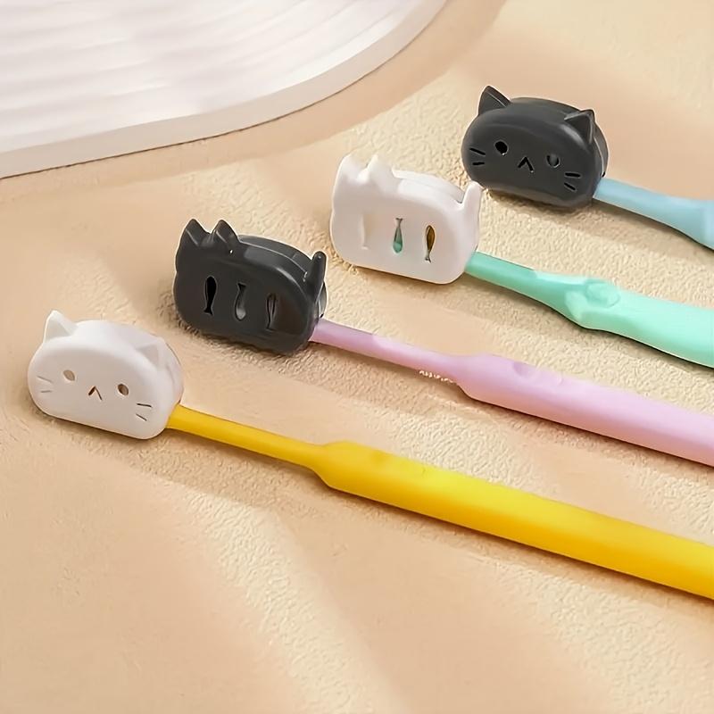 2/4pcsCartoon Cute Toothbrush Cover-Portable Travel Toothbrush Holder with Adorable Design for Home and Business Trips