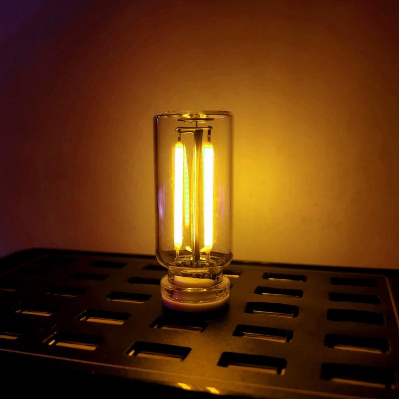 Car USB Night Light Touch Dimmable LED Filament Lamp Portable Lighting Plug and Play Decorative Atmosphere Light for Car Bedroom