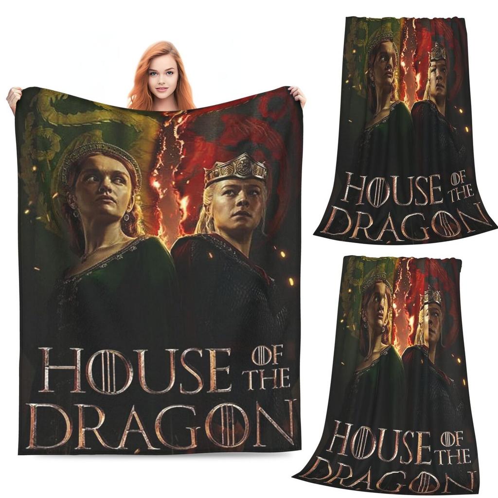 Mantas Aegon Targaryen Suave Cálida Manta de Franela para Cama Sala de Estar Picnic Viaje Hogar Sofá