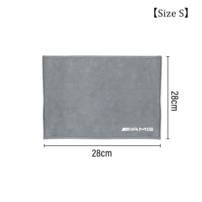WAM3   Car Wash Microfiber Towel For Mercedes Benz AMG W205 W203 Auto Logo Cleaning Drying Rag Cloth GLC GLA W210 W211 W220 Accessories