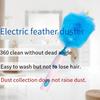 Electric Spin Duster with Bendable Feather Brush, 180-Degree Rotation for Cross-Border Cleaning