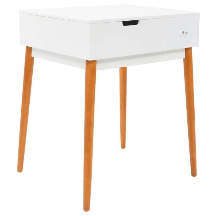 VidaXL Coiffeuse avec miroir MDF 60 x 50 x 86 cm