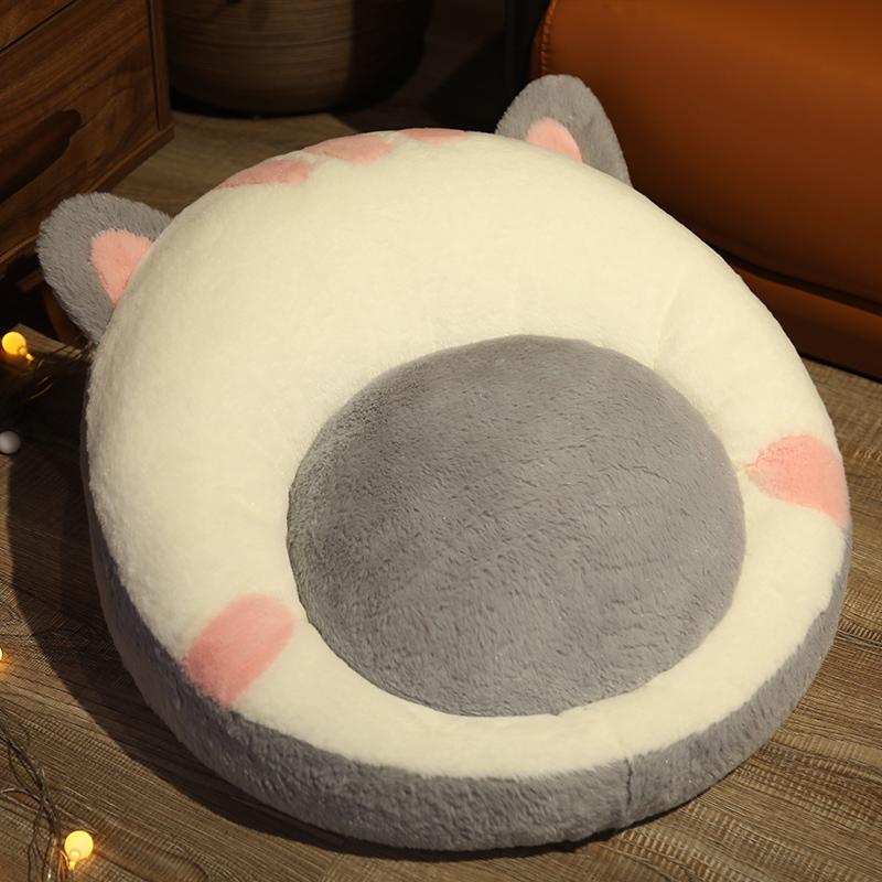 

Cartoon Lazy Sofa Plush Toysets Stuffed Soft Texture Dog Dinosaur Cat Mouse Fruit Animal Pillow Butt Foot Pad for Home Decoration Gifts 55cm