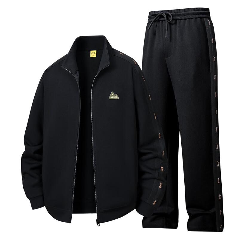 JEEP Men s Casual Zip-Up Sports Sweatshirt Set 3XL