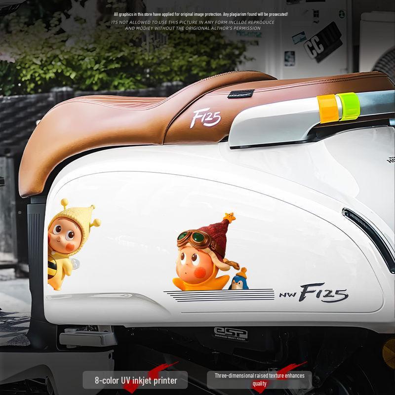 Waterproof Star Cartoon Car Decal - Creative Cute Window Sticker
