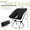 Custom Logo Outdoor Folding Moon Chair - Portable Camping Chair