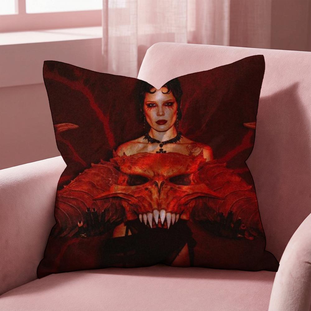 Singer H-Halsey Cushion Cover Multi-Scene Pillow Cover for Home & Car - Reversible, Soft & Durable for Daily Use