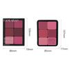 12-Color Blush & Contour Palette: Handaiyan All-in-One Matte & Cream Highlight with Iron Box