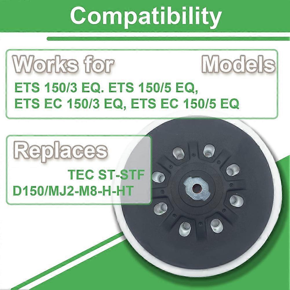 6-Inch Soft Back-Up Sanding Pad for Festool ETS 150/3 EQ, ETS 150/5 EQ, ETS EC 150/3 EQ, ETS EC 150/5 EQ Sanders