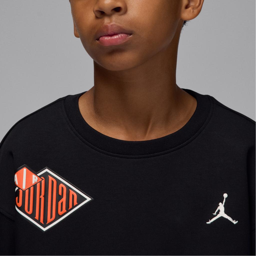 Jordan Sweatshirt Bequem Überschnittene Schulter Weich Rundhals Pullover Kinder Kinder Sweatshirts IO6197-045