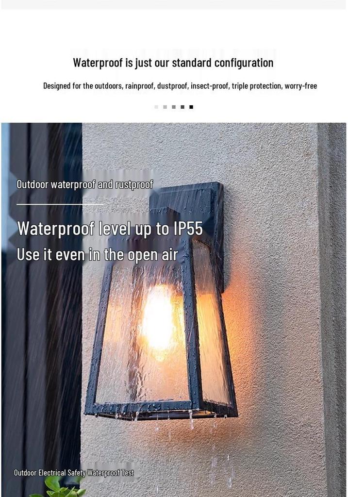 European Style Waterproof Solar Wall Lamp: Super Bright Antique Design for Outdoor Courtyards, Corridors, and Villa Hallways