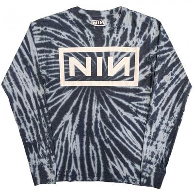 Nine Inch Nails Unisex Adult Tie Dye Cotton Logo Long-Sleeved T-Shirt