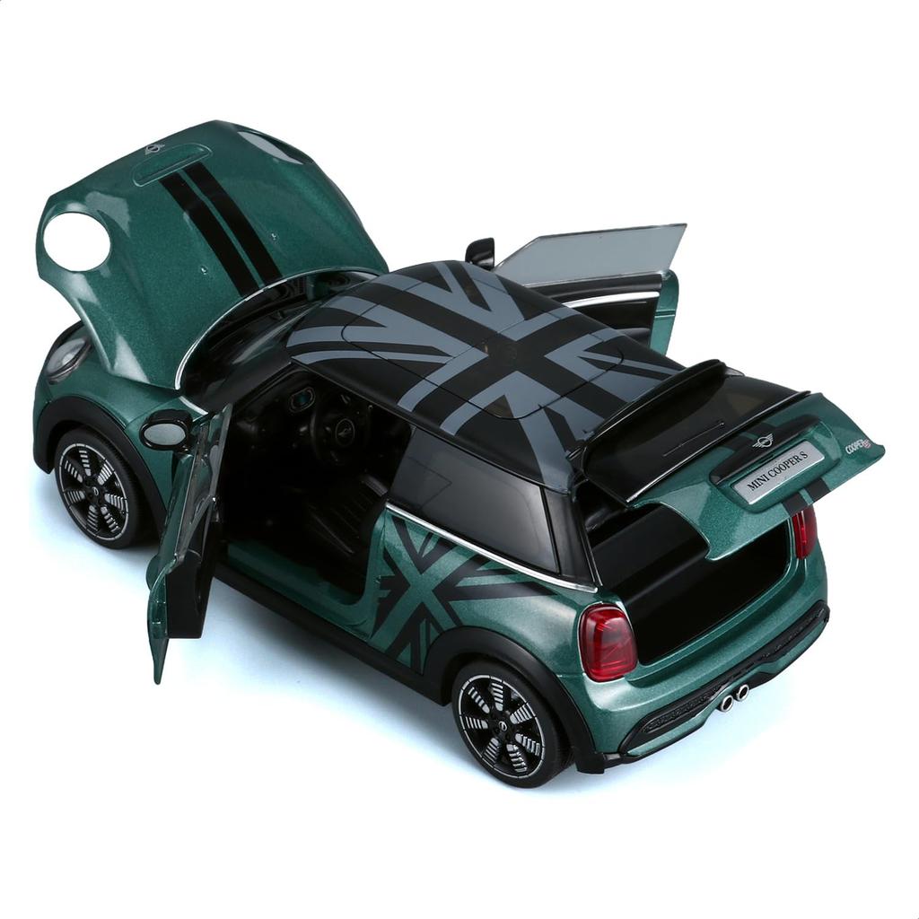 Heimanba BMW MINI Cooper S Diecast Model Car H2761 1/24 / (Green (FLAG) GN)