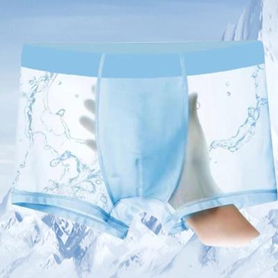 Boxerky s vysokou elasticitou Pánské prodyšné boxerky se střední výškou s elastickým pasem ve tvaru U-konvexní design v plných barvách pro pohodlí