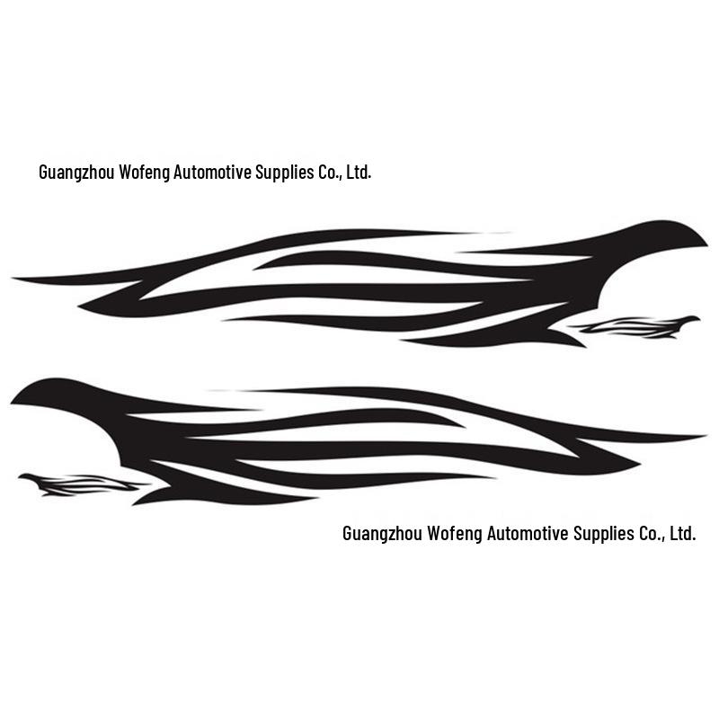 Universal Flame Totem Car Body Decal - D401