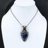 Sodalite Gemstone Pendant Copper Wire Wrapped Pendant Handmade Pendant Wire Wrap Jewelry Unique Pendant Gift For Mom Sodalite Copper Jewelry