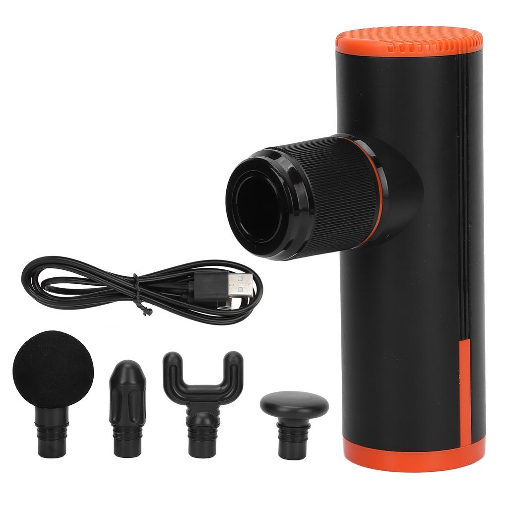 Mini Portable Muscle Massager 4 Speed Fascial Massage Pain Relief Body Relaxing TypeC Charging Port