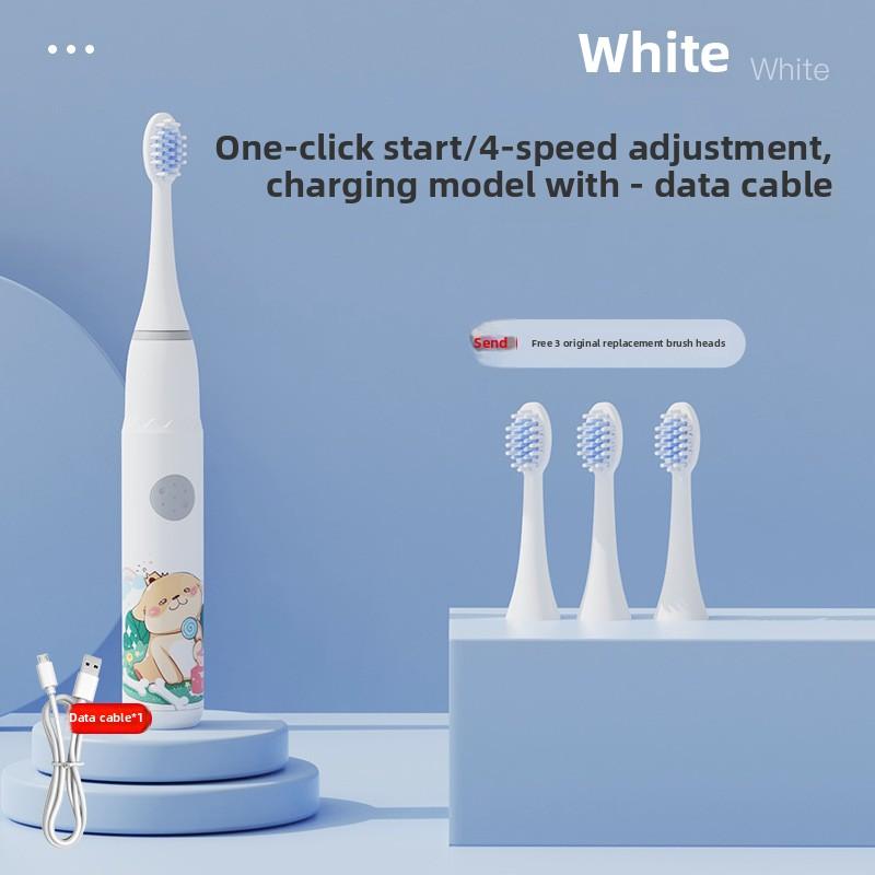 New Children's Toothbrush Cartoon Sonic Toothbrush Electric Soft Bristle Rechargeable Children's Electric Toothbrush