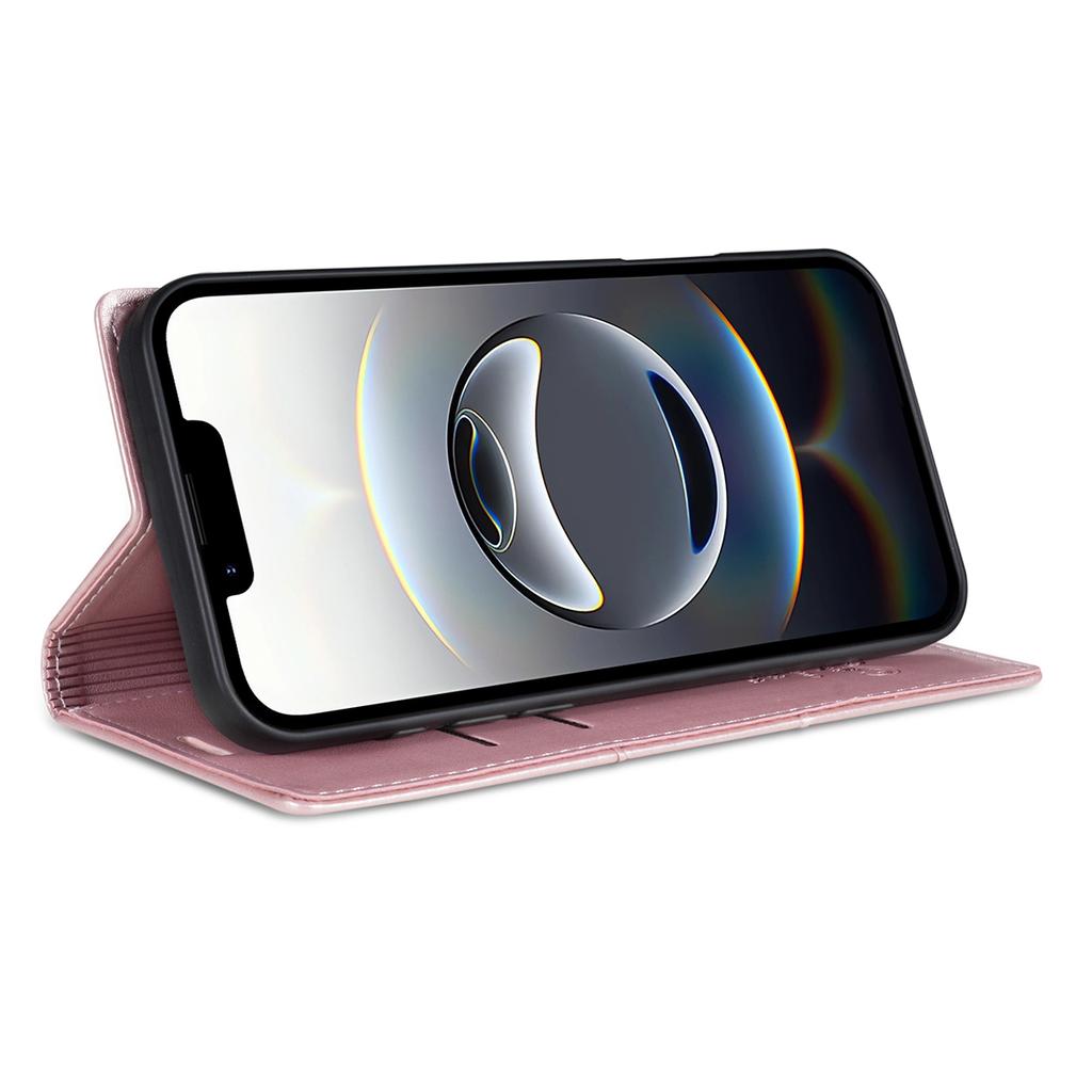 For iPhone 16e Wallet Case Magnetic Closing Leather Phone Cover
