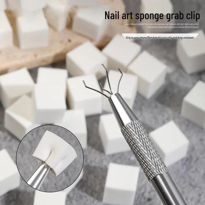 1cm Mini Štvorcový Gradientný Hubkový Nástroj na Nechty