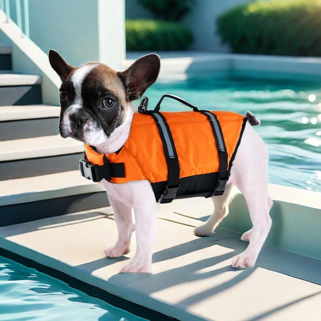 Pet Life Jackets Pet Supplies Dog Swimming Suits Large and Small Dog Summer Clothing Dog Swimming Supplies Multi-size