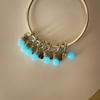 Blue Bulb Pendant Copper Plated Fitted Pendant Copper Original Bracelet For Jewellery Making