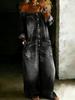 Tuta in Denim da Donna Off-the-Shoulder Europea e Americana 2026 - Moda Primavera e Autunno, Sexy Design Monopetto.