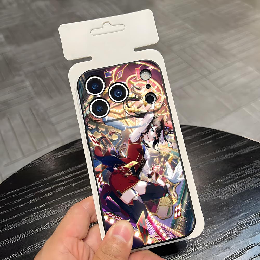 Love Live Anime Phone Case For IPhone 17 Air 16 E Pro Max 15 14 13 Mini 12 Pro 11 Max Plus Black Soft Shell