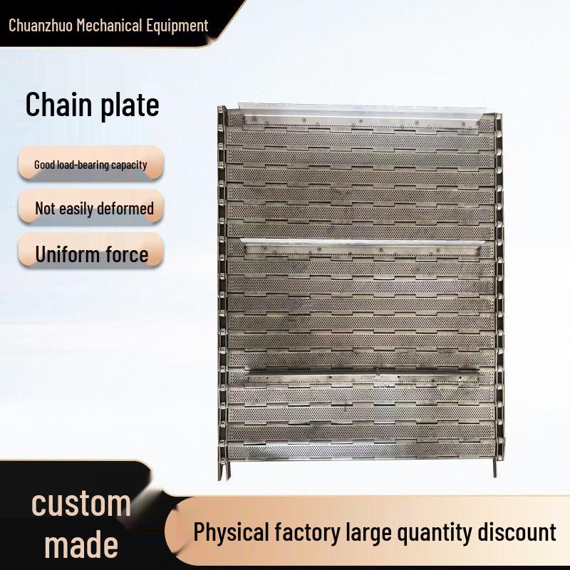 Large Pitch Stainless Steel Perforated Lifting Chain for Industrial and Food Machinery