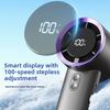 Mini ventilador de mano portátil USB con pantalla digital y batería de larga duración para exterior