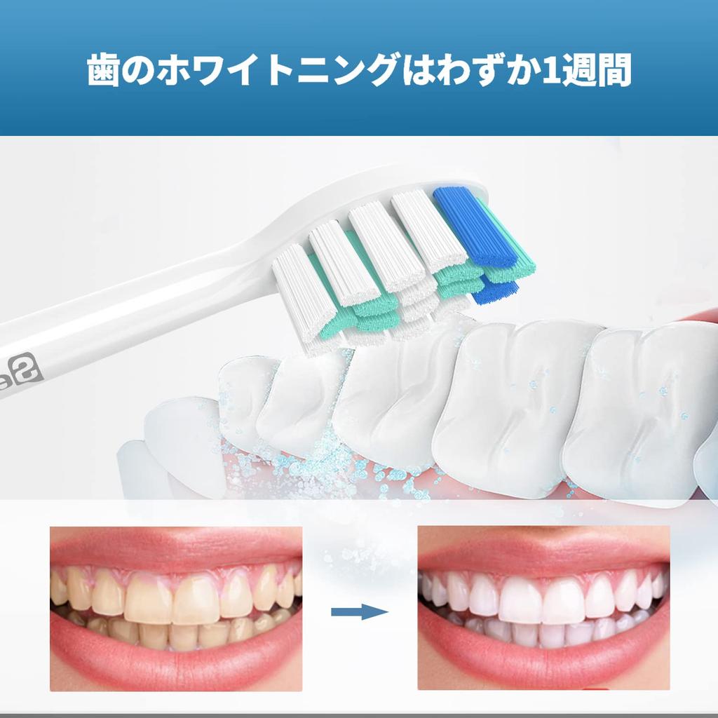 Senyum Electric Toothbrush Replacement Brush Sets for Philips Compatible Sonicare Replacement Brush Sets White Brush Sonicare, (8 Sets)