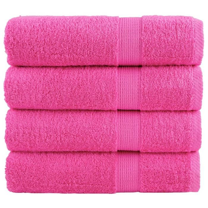 VidaXL Serviettes de Bain de Qualité Supérieure 4 pcs, Serviettes de Douche, Draps de Bain, Serviettes d'Invité de Toilette, 137528