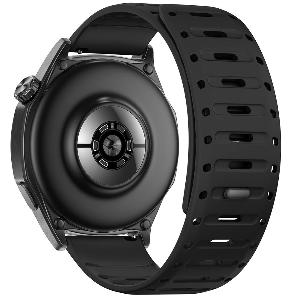 22mm Silicone Band for Huawei Watch 5/4/Pro/3 GT5 Pro/GT5 GT4 46mm Sports Magnetic Wristband for Amazfit Bip 5-6/Balance 2 Strap