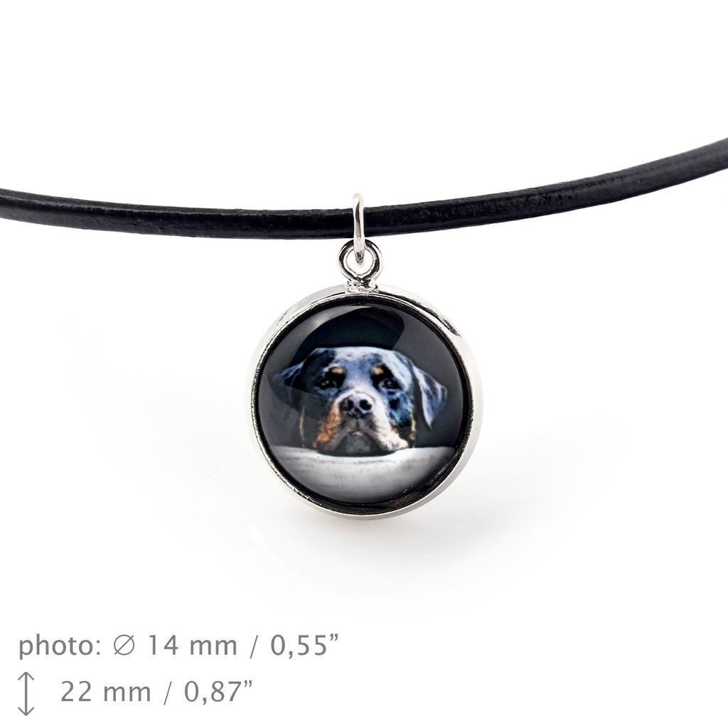Rottweiler, Rott, Rottie - necklace pendant with your photo, handmade, handcrafted jewelry by Art-Dog brand