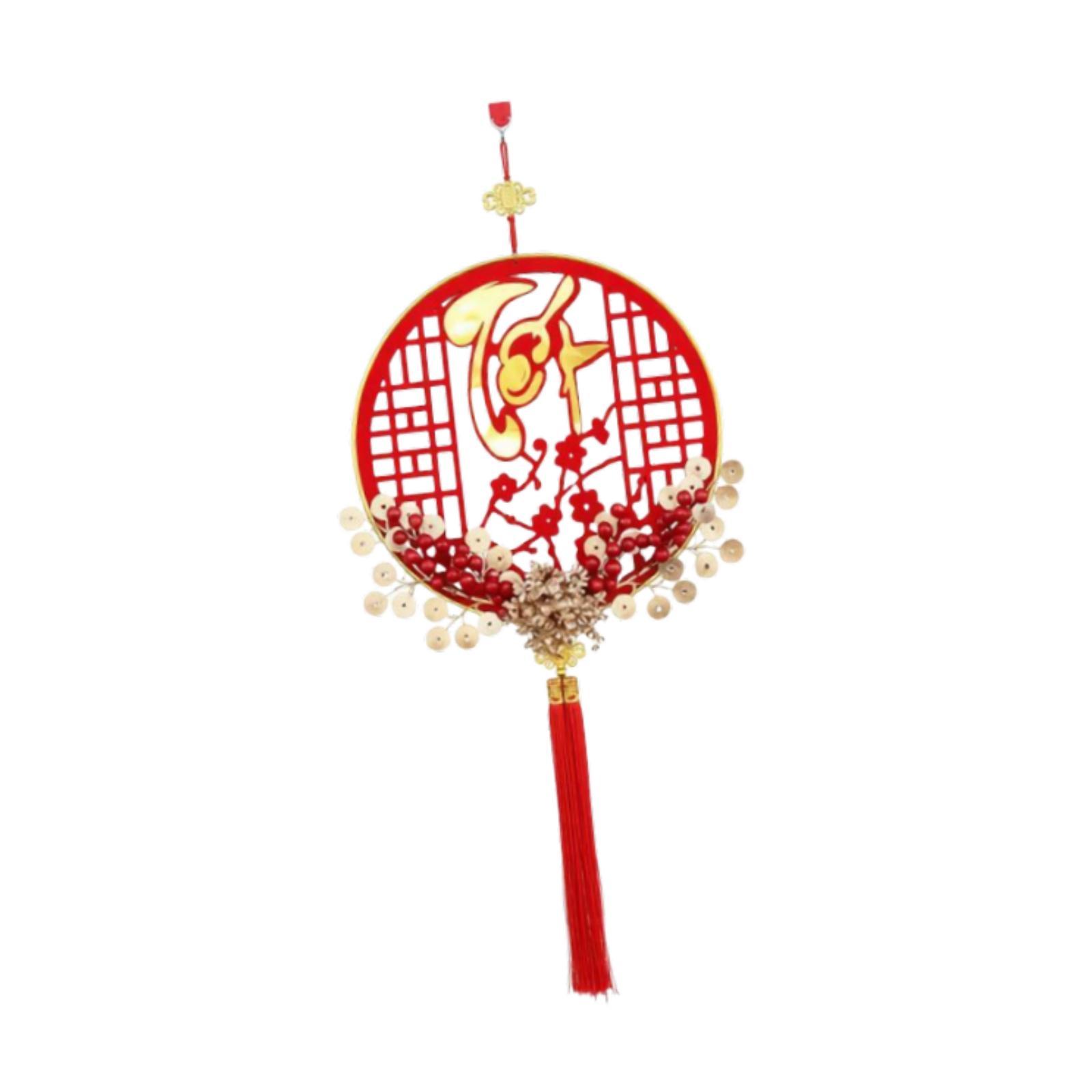 

Vietnamese New Year Decoration Pendant, Entryway Hanging Sign, Hanging Ornament for Living Room ,Holiday Porch Front Door Decor
