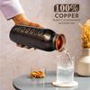 Copper Water Bottle 1 Ltr | Copper Water Bottle with Glass Set | Meena Work | 100% Pure | Leak-Proof | 2 Water Glass 300ml Each |